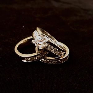 White gold diamond ring size 7